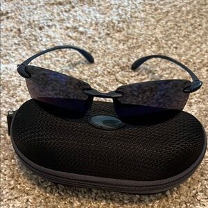 Costa Black Sunglasses with blue lenses